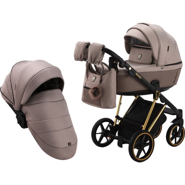 

Коляска 2 в 1 Adamex Belissa Special Edidion (Gold) PS-528