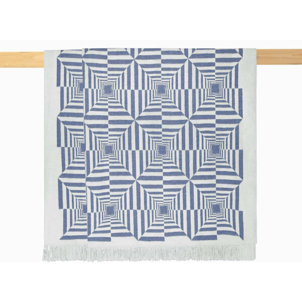 

Плед Arya Хлопковый Рельефный 150X200 Nyla Голубой (8680943089267)