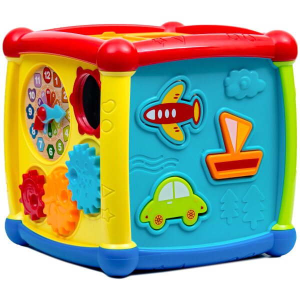 

Развивающая игрушка BabyYes Интерактивный куб-сортер HE0520 (bc-by-292511)