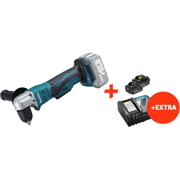 

Аккумуляторная угловая дрель Makita DDA351Z+2 акк.18V 5 Ah+быстрозарядное ЗУ (DDA351RT2)