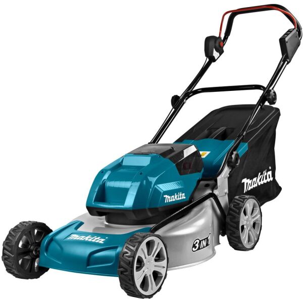 

Газонокосилка аккумуляторная Makita DLM460PT2 LXT, 18В+18В, 460мм, 5Аг х 2шт, DC18RD