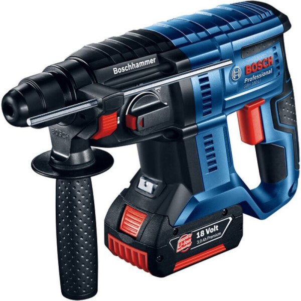 

аккумуляторный Bosch Professional GBH 180-LI, 2х4 Ач, 1.7 Дж