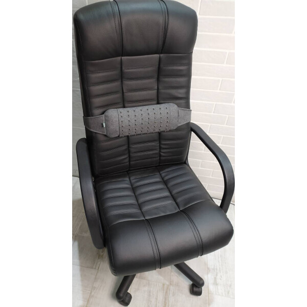 

Ортопедические подушки массажеры EKKOSEAT под поясницу. Массажные накидки съемные. Серый. SF-2H-202