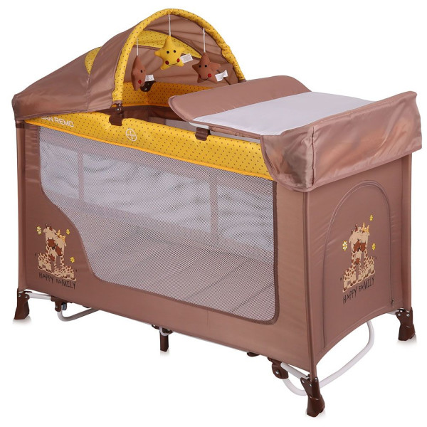 

Манеж Bertoni San Remo 2L+ (Beige&yellow happy family)