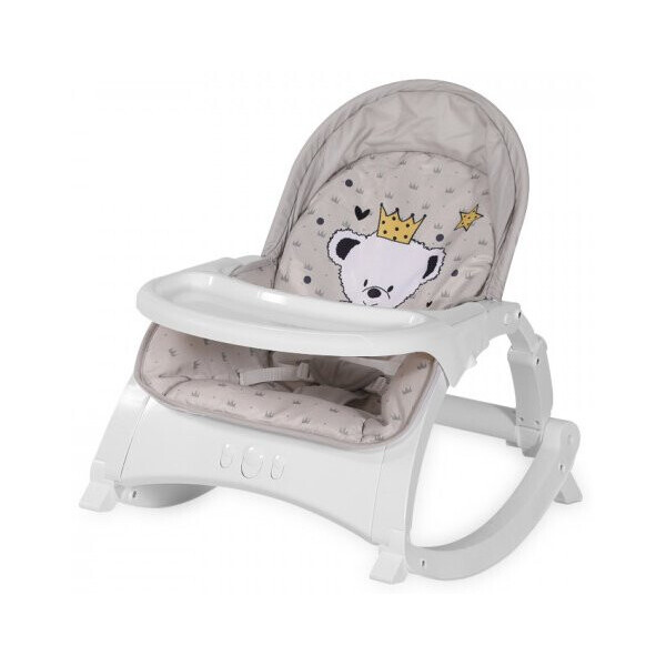 

Шезлонг-качеля Lorelli ALEX WITH TABLE (grey bear)