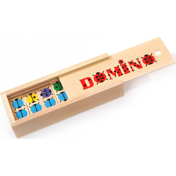 

Настольная игра Мир деревянных игрушек Домино Божья коровка (Д087)