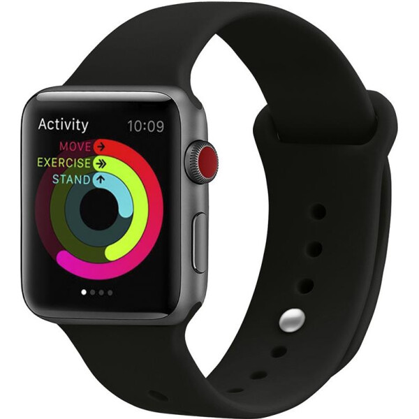 

UWatch Silicone Strap for Apple Watch 42/44 mm Black