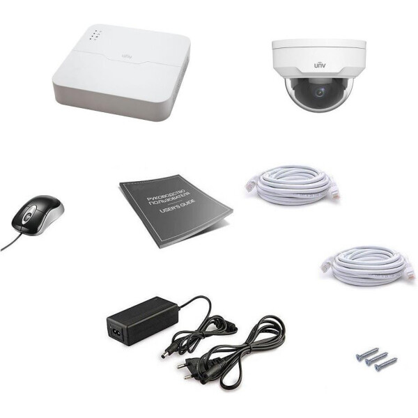 

Комплект видеонаблюдения Uniview IP 1DOME 2MEGA