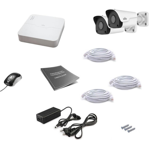 

Комплект видеонаблюдения Uniview IP 2OUT 2MEGA