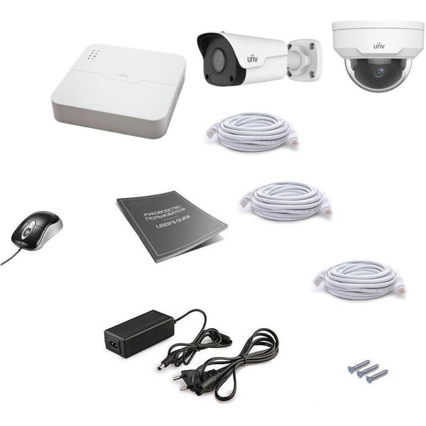 

Комплект IP видеонаблюдения Uniview 2MIX 2MEGA