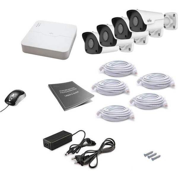 

Комплект IP видеонаблюдения Uniview 4OUT 2MEGA