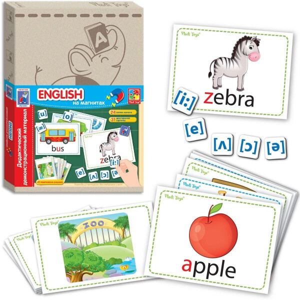 

Дидактический материал Vladi Toys с магнитами English VT3701-06