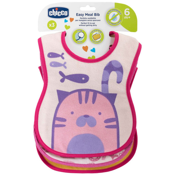 

Набор слюнявчиков Chicco Weaning Bib, 3 шт. (16301.10)