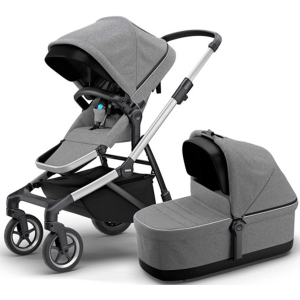 

универсальная 2 в 1 Thule Sleek + Bassinet (Grey Melange)