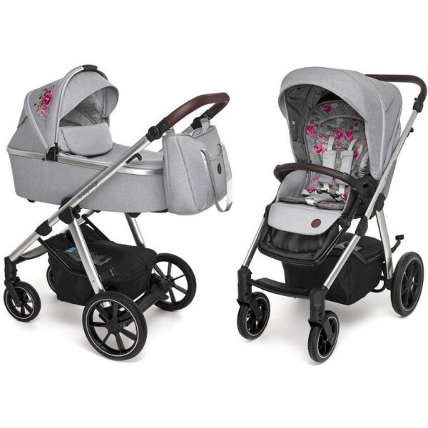 

Детская коляска универсальная 2 в 1 Baby Design Bueno 107 Gray (с вышивкой) (203565)