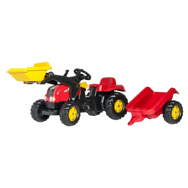 

Трактор c прицепом и ковшом Rolly Toys rollyKid-X