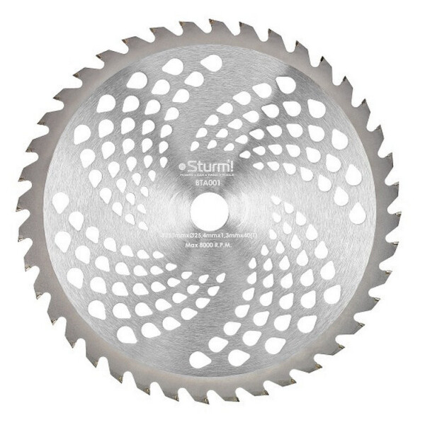

Нож для мотокос Sturm BTA001 255х25,4х40 мм