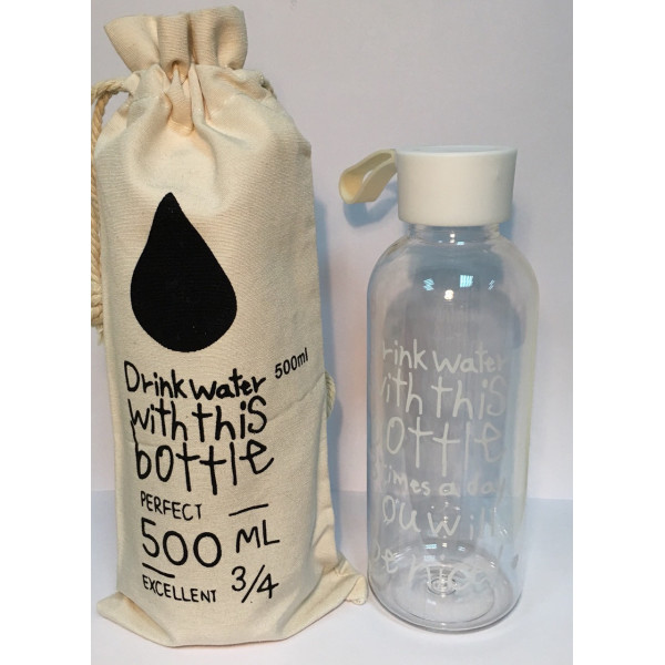 

бутылка для воды SUNROZ New Bottle (с мешочком) 500 мл (SUN0041)