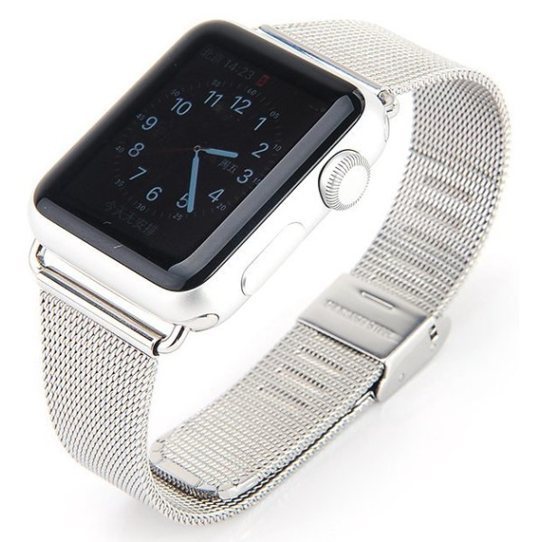 

Ремешок для Apple Watch 38/40 мм - Coteetci W2 серебристый