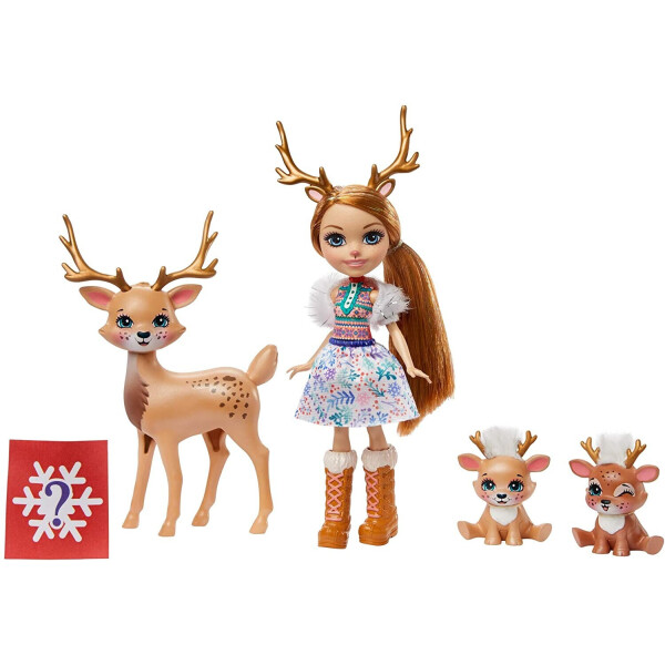 

Игровой набор с сюрпризом Семья северных оленей Рейни Enchantimals Family Toy Set with Rainey Reindeer Doll GNP17