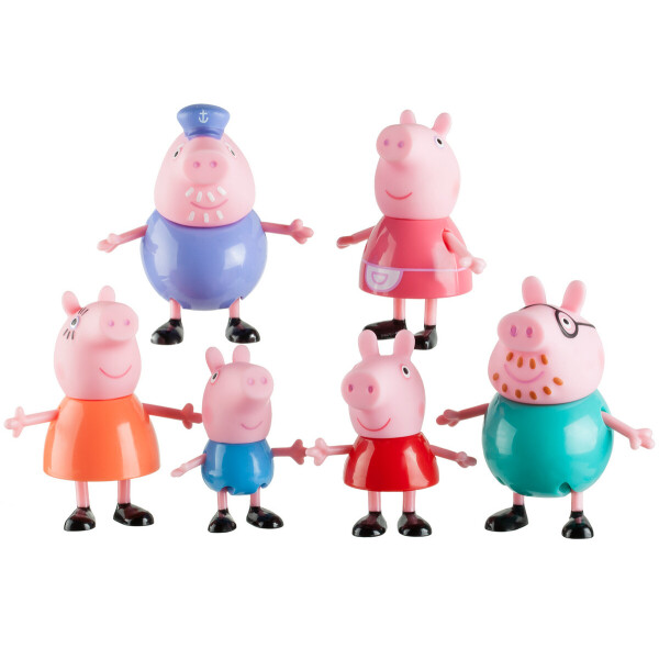 

Набор фигурок Семья свинки Пеппы 6 фигурок Peppa Pig Family Figures 95635
