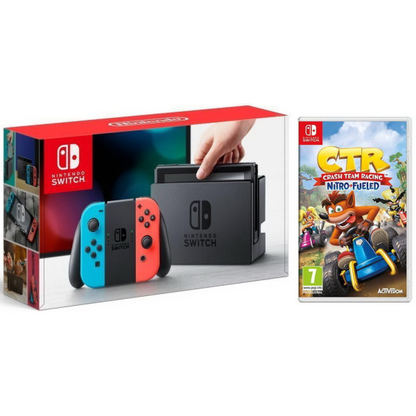 

Nintendo Switch Neon blue/red + Crash Team Racing Nitro-Fueled