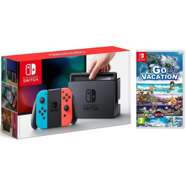 

Nintendo Switch Neon blue/red + Go Vacation