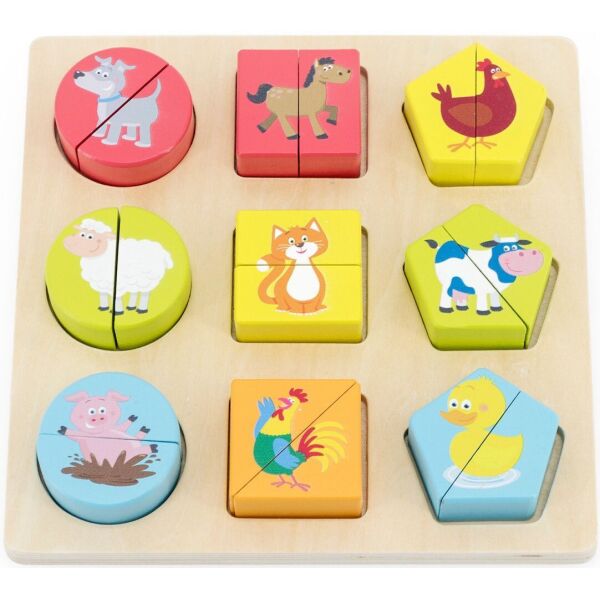

New Classic Toys Головоломка по блокам Животные (8718446104603)