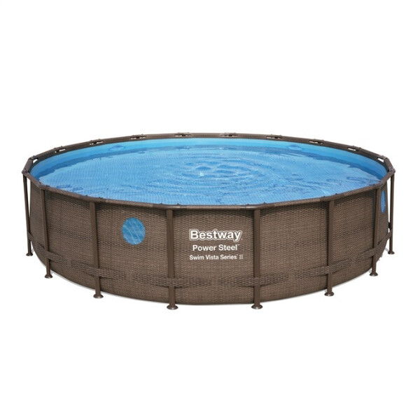

Каркасный бассейн Bestway Ротанг 56664 (427х107, карт. фильтр Flowclear, лестница, тент)