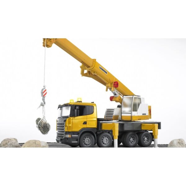 

Машинка Bruder Автокран Scania Liebherr большой (03570)