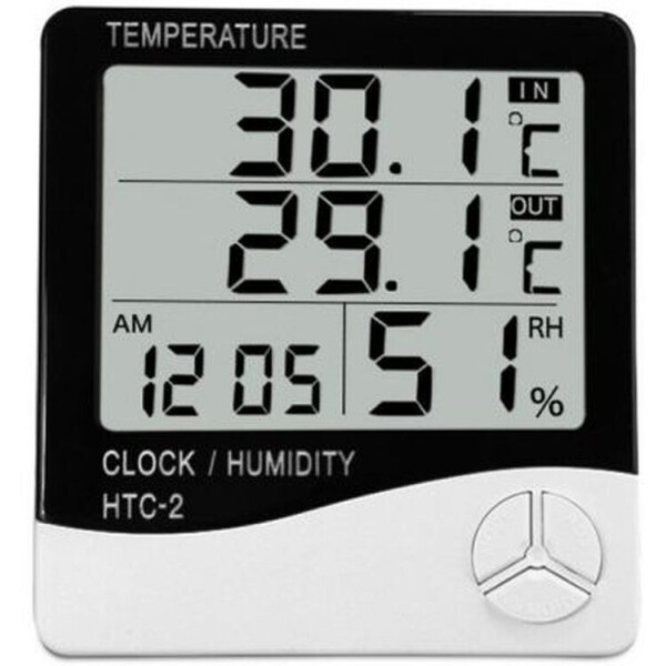 

Термометр-гигрометр с внешним датчиком температуры RIAS HTC-2 White (4_725735980)