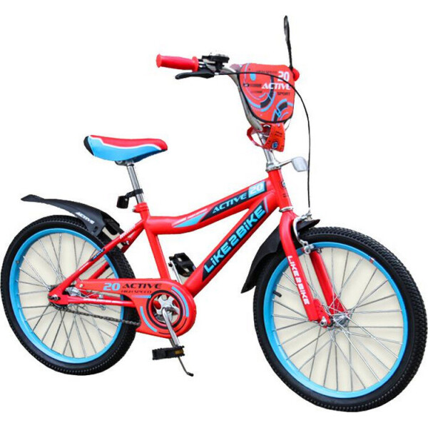 

Двухколесный детский велосипед 20 дюймов Like2bike Active 192026 Красный со звонком,подножкой и зеркалом