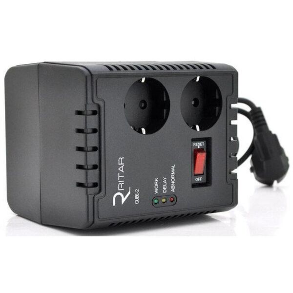 

Стабилизатор Ritar 500VA, 300W, 2SHUKO ( CUBE-2 ) (CUBE-2)