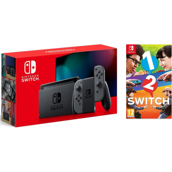 

Nintendo Switch Gray (Обновлённая версия) + Игра 1-2 Switch