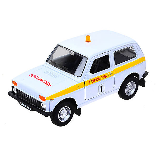 

Масштабная модель Welly Lada 4x4 Техпомощь (42386TA-W)