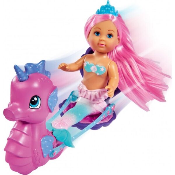 

Кукла Simba Toys Эви Русалочка с каретой-раковиной, коньком и рыбкой (5733463)
