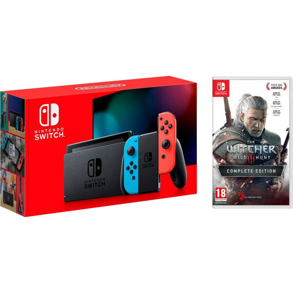 

Nintendo Switch Neon blue/red (Обновлённая версия) + The Witcher 3: Wild Hunt - Complete Edition