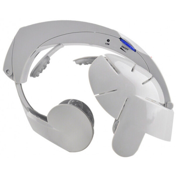 

шлем для головы Easy-Brain Massager LY-617E вибромассажер 32 пальчика 8 режимов Белый (46-891715268)