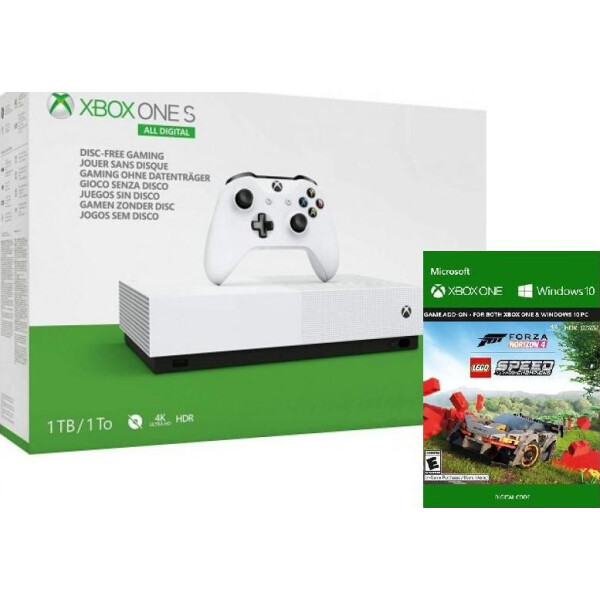 

Microsoft Xbox One S All-Digital 1 Tb + Forza Horizon 4 + Lego Speed
