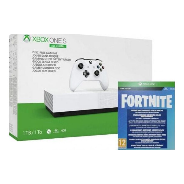 

Microsoft Xbox One S 1 Tb White All-Digital Edition + Fortnite