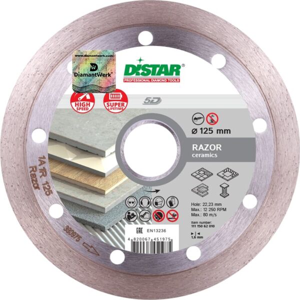 

Отрезной диск Distar Razor 1A1R 125x1,6x8x22,23 (11115062010)