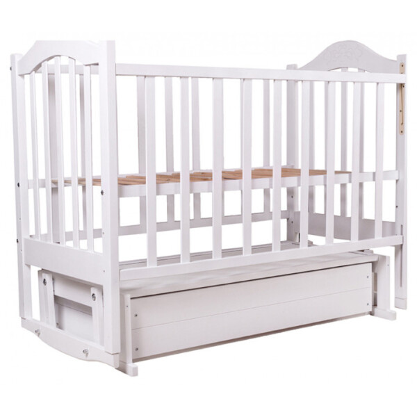 

Детская кроватка Babyroom Дина D301 маятник, ящик белая 620955