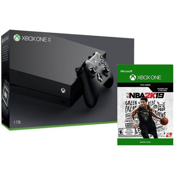 

Xbox One X 1TB + ваучер на скачивание NBA 2K19