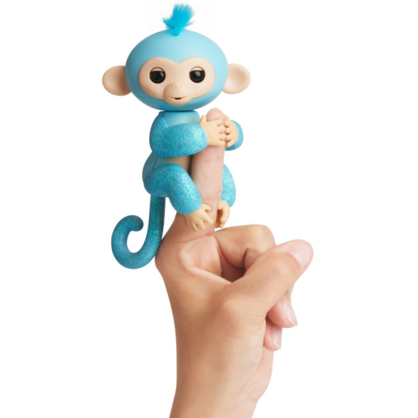 

Интерактивная гламурная ручная обезьянка WowWee Fingerlings голубая (W3760/3761)