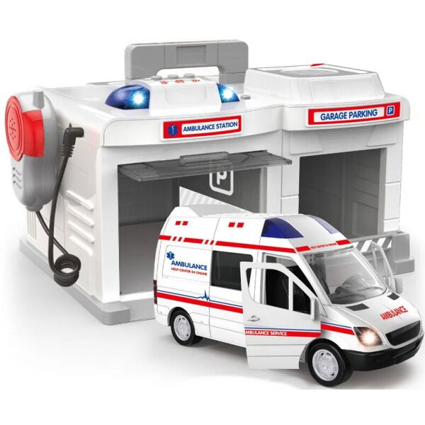 

Игровой набор Chengmei Toys Гараж с машинкой Скорая помощь со световыми и звуковыми эффектами (CLM-557)