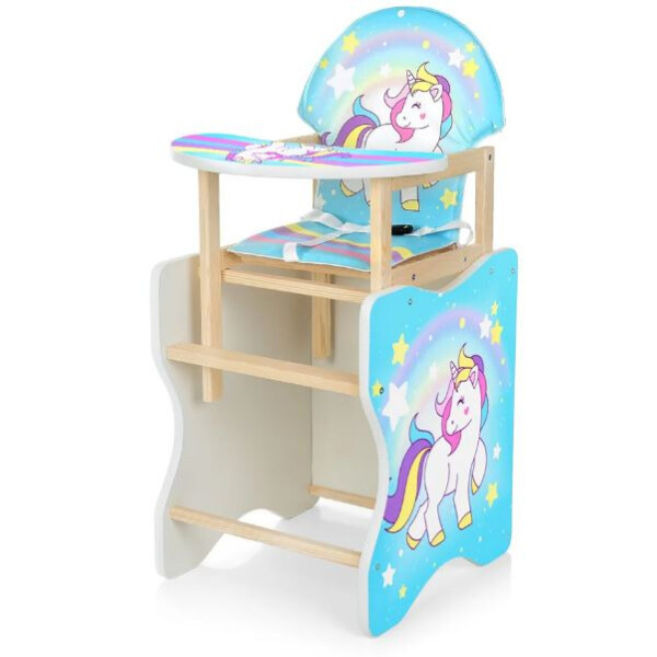 

Стульчик для кормления М K-112-44-4PU единорог BAMBI
