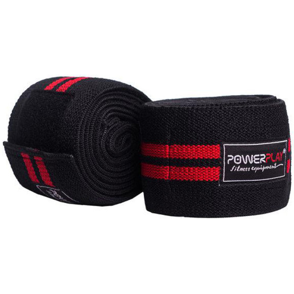 

Бинт для коленей PowerPlay 2509 черно-красные (PP_2509_Black/Red)
