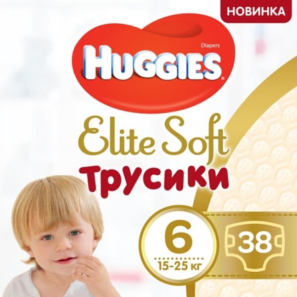 

Подгузники-трусики Huggies Elite Soft Pants 6 (15-25 кг) 76 шт
