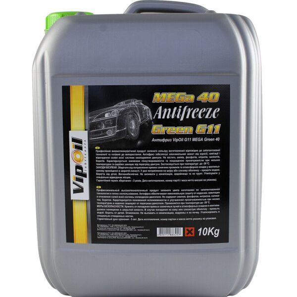 

Антифриз VipOil G11 MEGA Green 40 зеленый, 10 кг (701367)