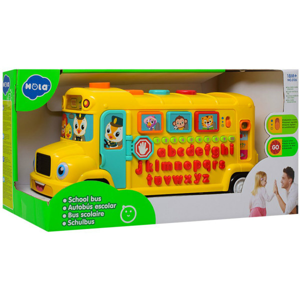

Развивающая игрушка Hola Toys Школьный автобус, англ. (3126)